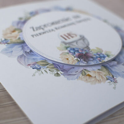 zaproszenia wianek komuni