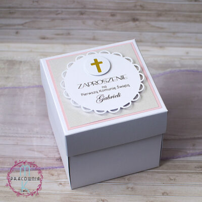 zaproszenia pudełko 3D