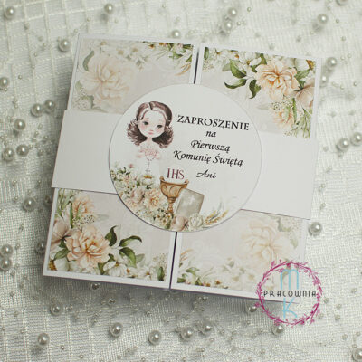 zaproszenia okiennica dziewczynka