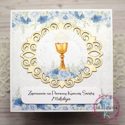 zaproszenia z tekturka kielich