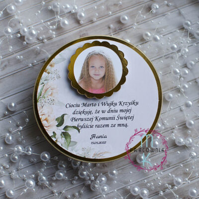 maznes ze zdjęciem podziękowania