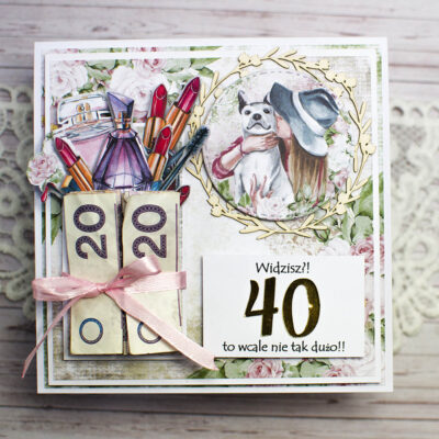 kartka z pieniędzmi