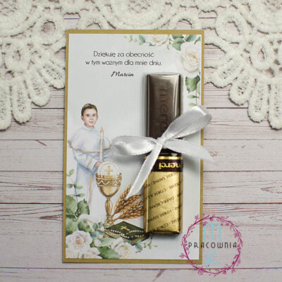 podziękowania merci na komunie