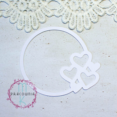 scrapek ramka z sercami