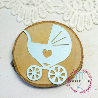 scrapek wozek błękitny