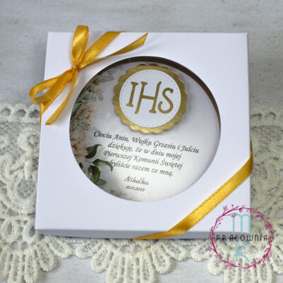 podziekowania na komunię magnes
