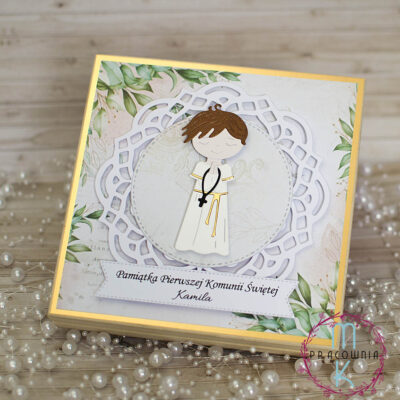 pamiątka drewniana komunia święta