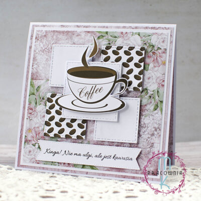 kartka z kawą