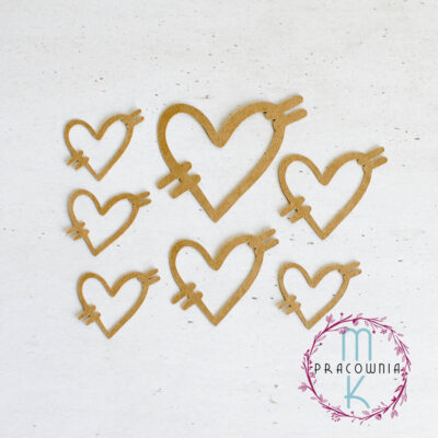 scrapki serca kraft