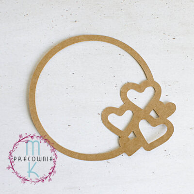 ramka serca 02 kraft