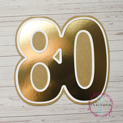 baza kartki cyfra 80 złota