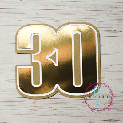 baza lustrzane złoto 30