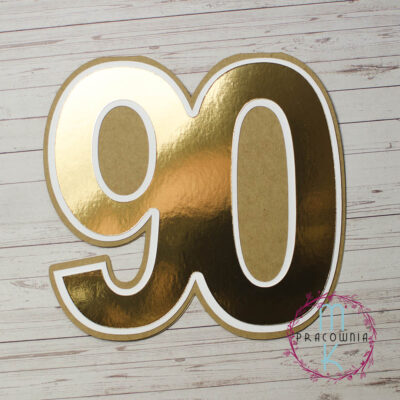 baza cyfra 90 złoto