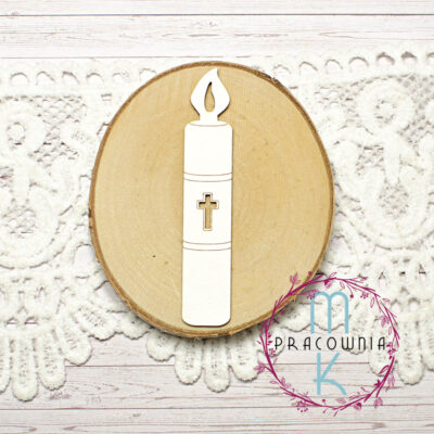 swieca na chrzes tekturka