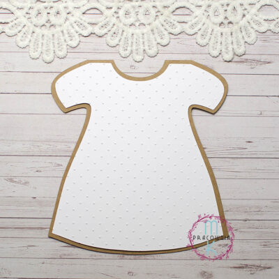 baza kraft sukienka i tłoczenia