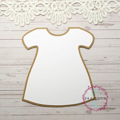 baza sukienki i biała warstwa