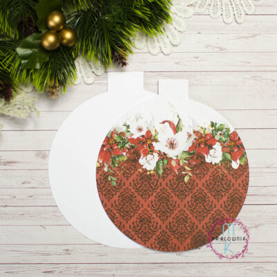 baza kartki bombka świateczna