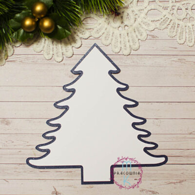 baza kartki choinka granatowa