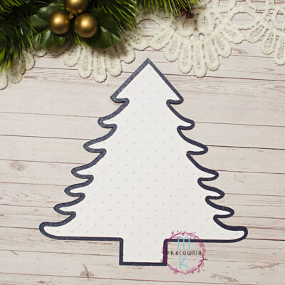 baza choinka granatowa z białym