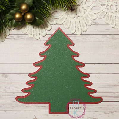 baza choinka czerwona z zielonym