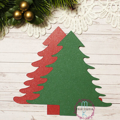 baza choinki czerwona z zielonym