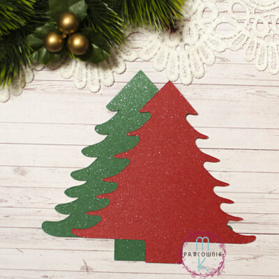 baza kartki choinka zielona