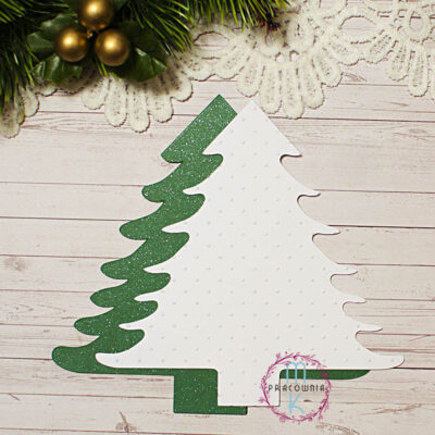 baza kartki choinka z tłoczeniami