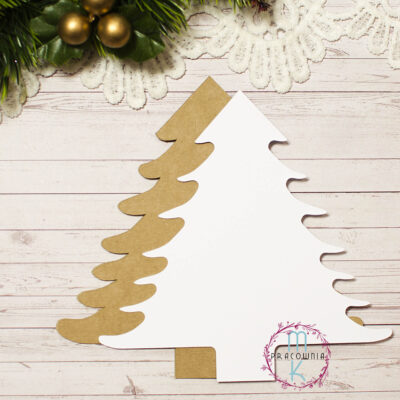 baza kartki choinka kraft