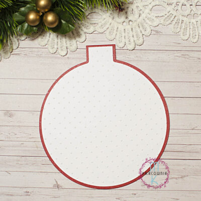 baza bombki czerwona z warstwami