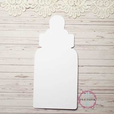 baza kartki butelka dziecięca biała