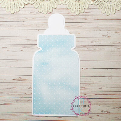 baza kartki butelka dziecięca niebieska