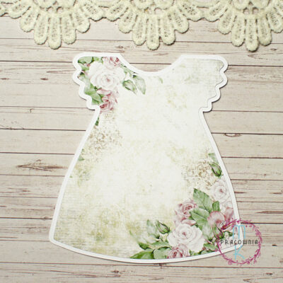 baza biała sukienki z kwiatami