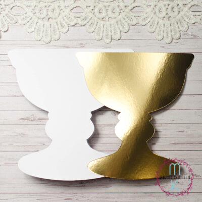 baza kartki kielich złoto