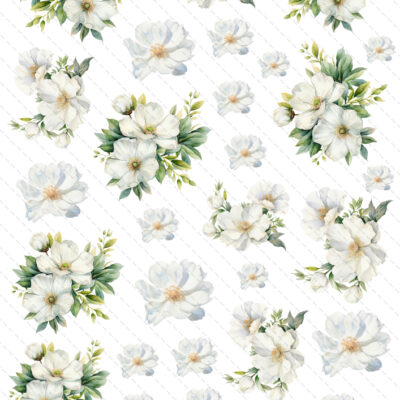 kwiaty białe 02 grafiki do wycinania