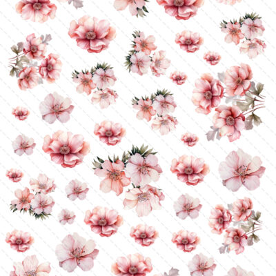 kwiaty różowe grafiki do wycinania