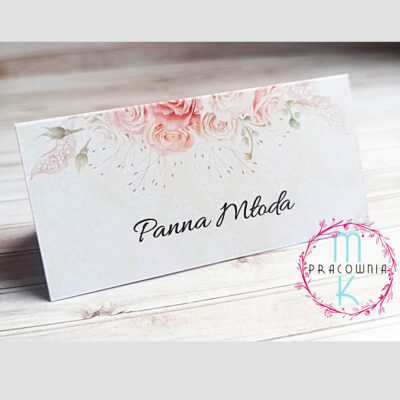 winietki na stół ślub