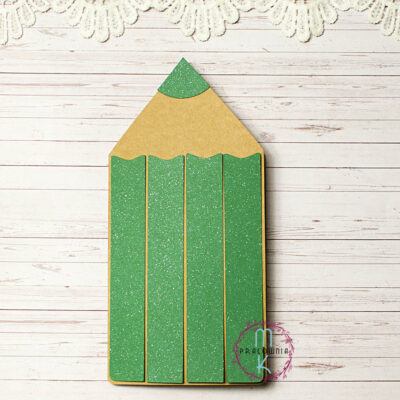 baza kartki kredka zielona