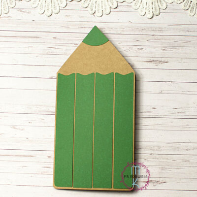 baza kartki kredka zielona