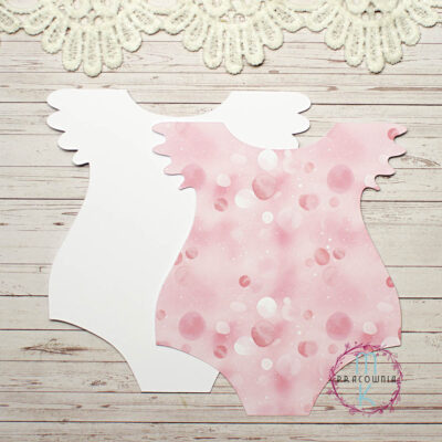 baza biała body z różową warstwą