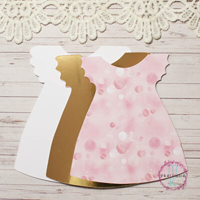 baza kartki sukienka dziewczęca