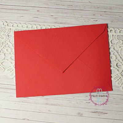koperta C6 czerwona