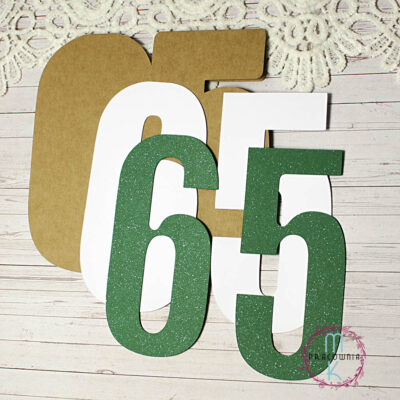 baza kartki cyfra 65 zielona