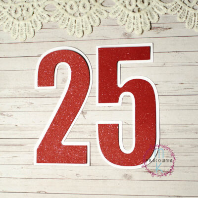 cyfra czerwona 25