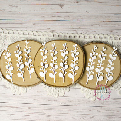 liście gałązki z papieru scrapbooking