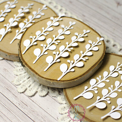 liście gałązki z papieru scrapbooking