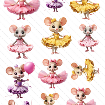 myszki baletnice grafiki