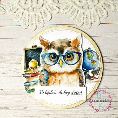 magnes sowa dla nauczyciela