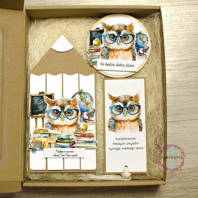 pudełko prezentowe na Dzień Nauczyciela