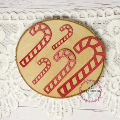 czerwone lizaki świąteczne