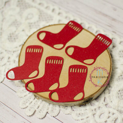 scrapki świąteczne skarpety